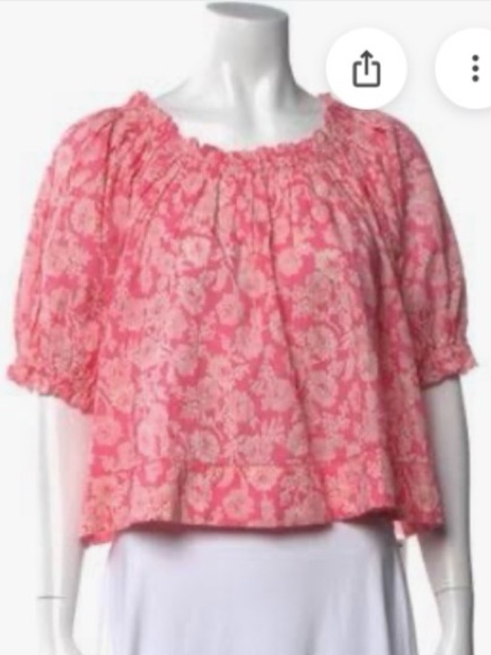 The Great pink floral top